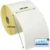 Label Metrics Étiquettes papier thermique direct Blanc 100 x 150 mm Zebra GX420D, GK420T GK420D 1250 étiquettes 5 rouleaux