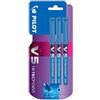 Pilot Roller inchiostro liquido V5 Punta 0,5 mm - Blu, Confezione da 3