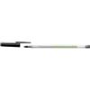 BIC - Lotto di 50 penne a sfera Ecolutions Round Stic, corpo trasparente lucido, colore: Nero