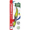 STABILO Penna Roller Ergonomica EASYoriginal per Destrimani in Verde/Lime - Cartuccia Blu inclusa
