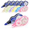 HAILUII 12 Pezzi Mini Bianchetto a Nastro 12m x5 mm Correttore a Nastro Correction Tape con Cappuccio Protettivo Correttore Cancelleria Scolorina Nastro per Studenti Bambini Scuola Ufficio Casa Scrapbooking