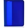 office box Cartella Zipper con 4 anelli + tasche - REF. 574-A - Formato A4+ e chiusura a cerniera (blu)