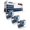 Print-Klex 3x Compatibile Nastri Scrittura per Dymo D1 45014 Labelmanager 100 Serie Labelmanager 120 P Labelmanager 150 Labelmanager 160 S0720540 12mmx7m 12 Mmx7 M Scritta Banda - Ufficio Serie Pro