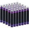 SIPLIV 35 cartucce di inchiostro, 3,4 mm di diametro per penna stilografica da calligrafia, cartucce di inchiostro di ricambio - viola