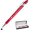 STREADVE Penna Personalizzata con Incisione Logo Nome Penne Personalizzate Penne Personalizzabili Regalo Penna Personalizzabile per Ufficio Laurea Compleanno Donna Uomo Universitari, Rosso