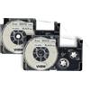 vhbw 2x Cassetta nastro compatibile con Casio KL-2000, KL-300, KL-70E, KL-200E, KL-60, KL-7000 etichettatrice 8m x 6 mm nero su bianco