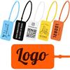 Pobsuier 100 Etichette in Plastica Personalizzate con Logo Cartellino di Sicurezza Monouso per Abbigliamento Scarpe Borse 160mm