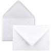 Printerland 50 Buste per Inviti Matrimonio 12x18 cm Eleganti Busta Bianca con Chiusura adesiva, Carta Premium Liscia Perfette per Partecipazioni Nozze Anniversari Eventi Speciali (50, 12x18 cm)