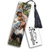 Mr. Gadgets Segnalibro con Nappina Personalizzabile con Foto-Scritta o loghi -15x4cm- (Personalizzato Fornte e Retro)