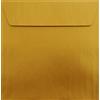 Briefumschläge24Plus Paper24 - 50 buste quadrate, 17 x 17 cm, 170 x 170 mm, colore: oro/metallizzato, chiusura con striscia adesiva, grammatura: 100 g/m²
