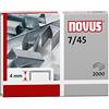 Novus - Punti per cucitrice NOVUS 7/45, in acciaio, zincati