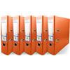 Netuno 5x raccoglitore documenti formato a4 arancione 2 anelli dorso 8 cm registratore grande a leva con anelli registratore archivio faldone ad anelli a4 raccoglitore per archiviazione documenti