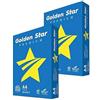 APP Golden Star Carta Premium per ufficio, Formato A4, 75gr, 2 risme da 500 Fogli l'uno