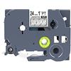 IDIK TZ155 TZe155 - Nastro trasparente per etichette Brother P-Touch, 24 mm, 8 m, colore: Bianco