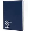 INTEMPO. Agenda Settimanale 2026 Blu Chiaro 12 Mesi Formato 17x24 cm+ Penna a Sfera Omaggio