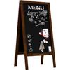 ALLboards Lavagna per gesso magnetica con cavalletto 100x49,5 cm RESISTENTE ALL'ACQUA - MARRONE CLASSICO