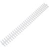 Buachois 10 Pezzi Spirali per Rilegatura,10 mm 30 Fori in Plastica Pettini per Rilegatura a Fogli Sfusi 80 Fogli di Capacità per Libri di Cancelleria Anello per Quaderno Diario(Bianco)
