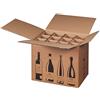 karton-billiger 5 scatole di cartone per 12 bottiglie di vino (PTZ certificato DHL/UPS)