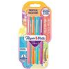 Paper Mate Flair penna, punta media da 1,1 mm, colori Tropical, confezione da 4
