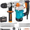 Berserker 1-1/8 SDS-Plus Rotary Hammer Drill with Safety Clutch,9 Amp 3 Functions Corded Rotomartillo for Concrete - Including 3 Drill Bits,Flat Chisel, Point Chisel,Carrying Case