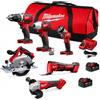 Milwaukee M18 - Kit combo da 6 utensili, senza fili, agli ioni di litio (2696-26)