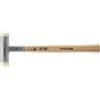 Halder Supercraft 3366.225 - Martello con manico in hickor e verniciato e inserto arrotondato, diametro 25 mm