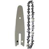 Zorlun Lama for motosega da 4 pollici Catene e barra di guida Mini catene in acciaio for sega elettrica Strumento Accessorio for Sostituzione Taglio del legno(4-inch Set1)