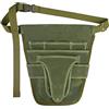 Leisurealeaneag Cintura porta attrezzi da giardino con tasche multiple per donne e uomini, verde, 28,5 x 30 cm