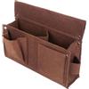 Generic Borsa Portautensili Borsa per Telaio Borsa per Attrezzi per Unghie Multitasche Durevole Custodia per Cintura Portautensili, Marrone 26x19x8 cm