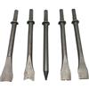 FACAIIO Set di 5 scalpelli per martello pneumatico in acciaio resistente, bulloni a gambo esagonale da 175 mm, parti corrose, piastrelle e malta
