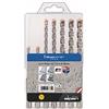 ALPEN Set di 4 cassette per trapano Forte MB (7 pezzi, Ø 5,00-10,00 mm, SDS-+ trapano a percussione F4, punte ad alte prestazioni, assortimento di trapano) 0080700007100