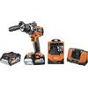 AEG - Trapano a percussione compatto 18 V, 2 batterie 4 Ah, caricabatterie, custodia - BSB18C2BL-402TB
