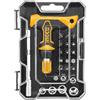Ingco HKSDB0188 - Cacciavite con impugnatura a T, 24 pezzi, colore: Nero/Giallo