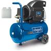 Scheppach Compressore ad aria compressa HC26, 220 l/min, potenza di aspirazione, caldaia da 24 l, 1500 W, pressione di esercizio 8 bar, lubrificato ad olio e a lunga durata, con manico e dispositivo