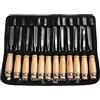 SORTZ Set di scalpelli a Mano for Intaglio del Legno da 12 Pezzi Strumenti for sgorbie for tornio Professionale for la Lavorazione del Legno