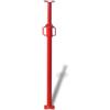 vidaXL Etai 180 cm Rosso Supporto per Casseforme in Acciaio Morsetto per Massoneria