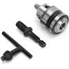 Spacnana Mandrino per Trapano, Mandrini per Trapano Elettrico, Mandrino per Trapano da 0,6-6MM 3/8-24UNF con Asta di Prolunga Filettata da 1/4 Testa Esagonale 3/8, Mandrino per Trapano,
