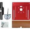 Générique Piastra Insert Tavolo Router Portatile Lega Di Alluminio Resistente