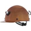 MSA 460409 - Casco rigido di sicurezza con attacco Pinlock Stazon, staffa per lampada e supporto per cavo, realizzato in resina fenolica, carichi di calore radianti fino a 350 °C, misura standard in