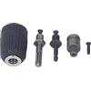 Akozon Mandrino per trapano a mano, filettatura autobloccante con adattatore 3 pezzi per set di legno in lega ABS 2-13 mm ad alta precisione