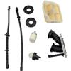 UYTGFO Adatto for parti di motosega a gas HUSQVARNA 450 445 E 450E 445E 544082301 Filtro aria Collettore di aspirazione Tubo flessibile di ritorno del carburante Filtro