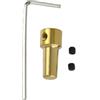 Vynetra Pratico manicotto per pinza da 3,17 mm Componente in ottone per alberi motore adattatore per base JTO Stabilità migliorata Accessorio per utensili elettrici Mandrini resistenti alle vibrazioni