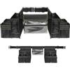 Generico Gardening Tool Belt, Adjustable Waist Bag, 39.76x9.45x6.69 Inches Waterproof Pouch Organizer, Multi Pocket Toolbelt for Housekeeping Plumbing Construction Cleaning Carpenter Work and Daily Task