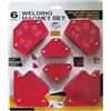 Gungtj Magnetic Welding Positioner, Triangle Soldering Holder Kit, Welding Auxiliary Tool, Eye-Catching Design, Strong Base, Compact Size, Ideal for Marking, Pipe Installation, Float