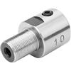 Acouto Chuck Colleging Asta Stain Acciaio M14* per K01-50/63 K02-50/63 Torna Chuck Trapano Elettrico Electric Electric Colleging Hask Pragello Collegamento Asta CNC Parti di Tornio Macchina (6-M14*1)