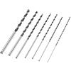 Aoresac Punta di Trapano Brad Point Set da 7 Pcs da 4 Mm-12 Mm per Trapano in Legno in Acciaio Ad Alto Contenuto di Carbonio per Lavorazione del Legno, Punto di Brad Dritto Extra Lungo,