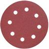 DEDRA DED77645 - Dischi abrasivi con fori per smerigliatrice per cartongesso, Ø 180 mm, grana 150, 5 pezzi