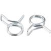 uxcell - Morsetto a molla in silicone per tubo del carburante, a doppio filo, placcato in zinco, a19042000ux0009, 9mm-10pcs