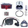 LIWaaGe Adatto for motosega Hus 41 141 142 Poulan2500 2600 PP255 Kit anello spinotto pistone da 40 mm Kit bobina di accensione 530069454
