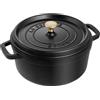 STAUB Round Cocotte, Nero, Hierro Fundido de 26 cm